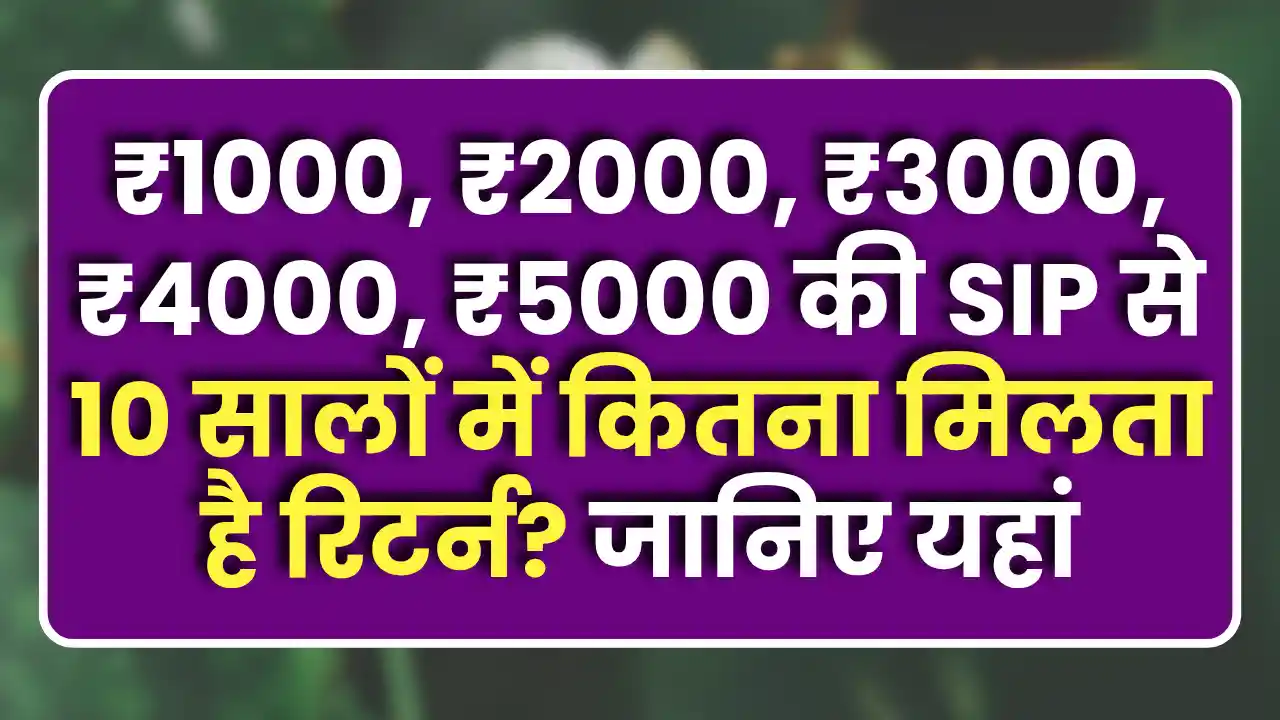 Mutual Fund SIP